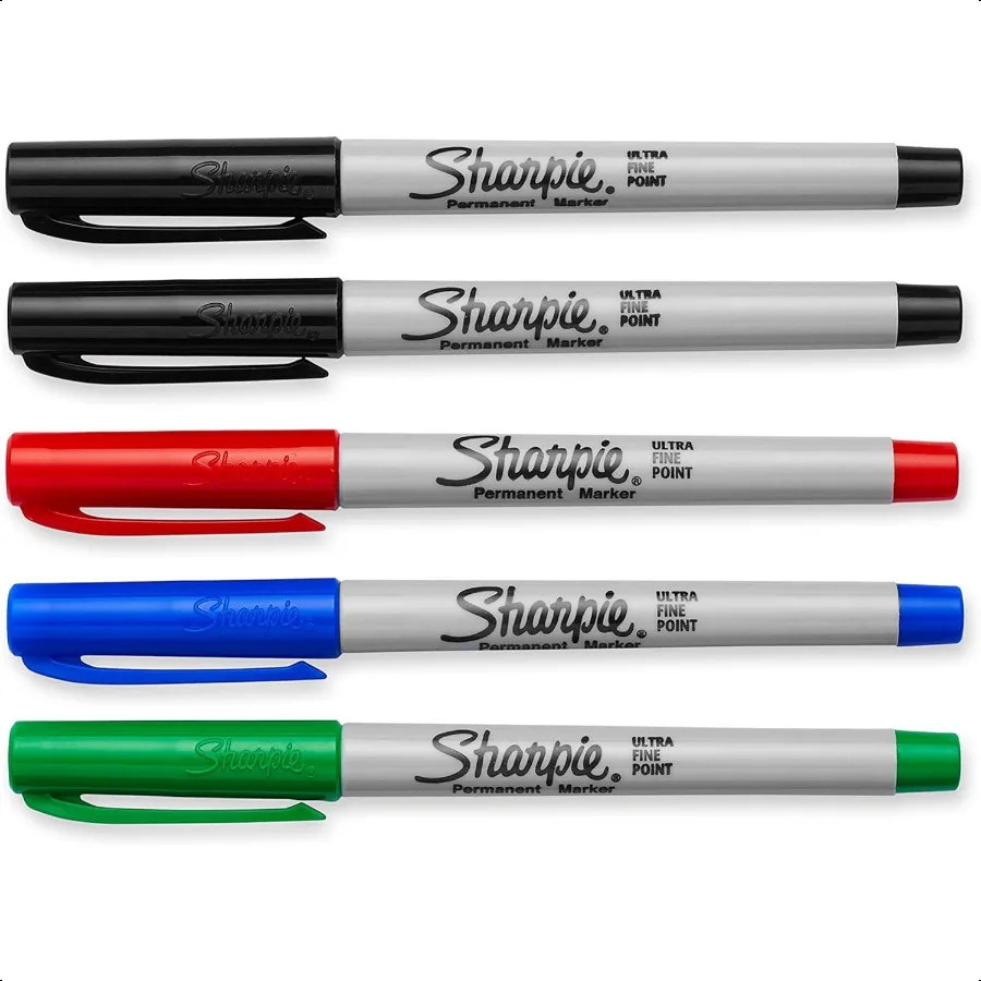 37675PP Spidol Permanen Titik Ultra Halus Aneka Warna 5 Hitungan