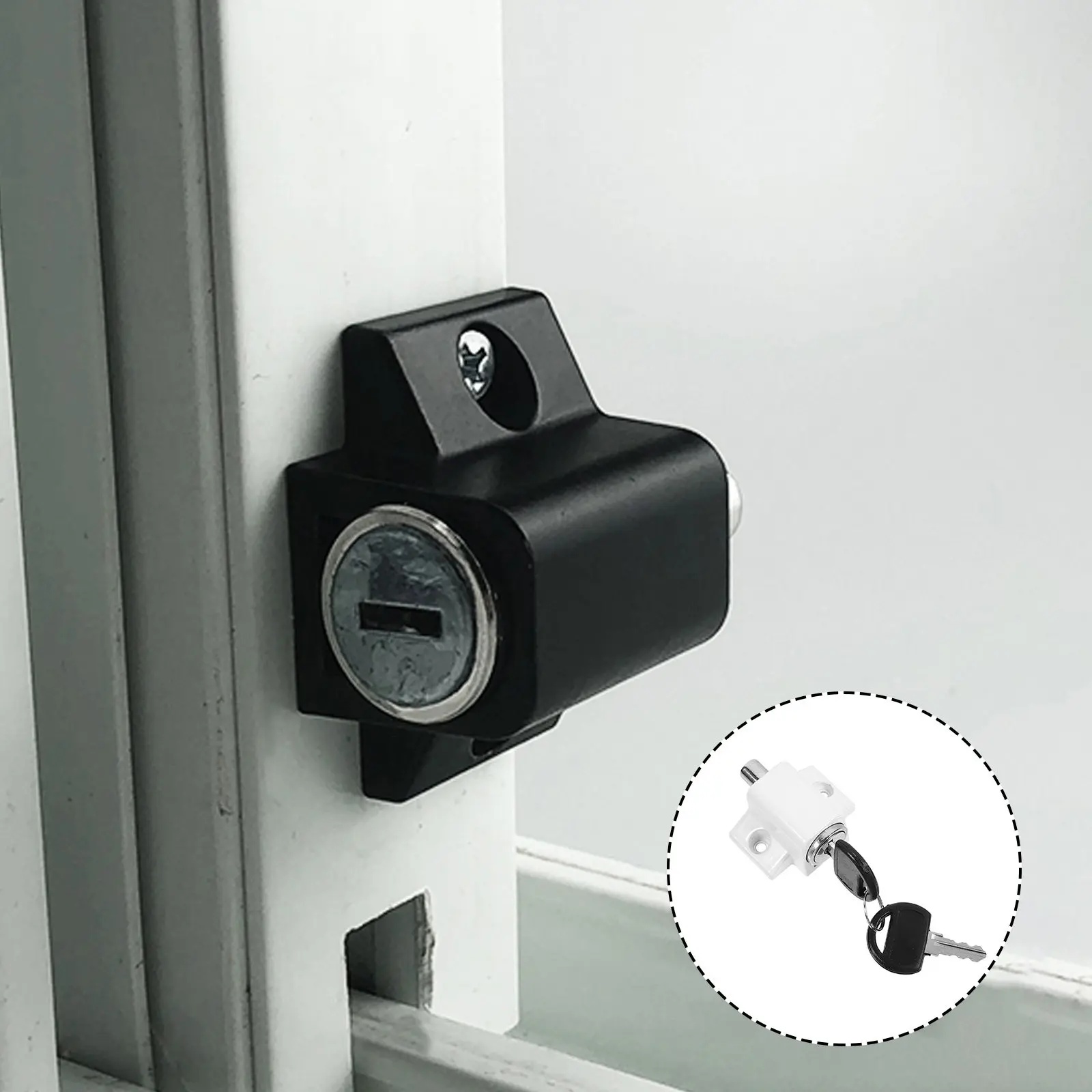 

Регулируемый замок из цинкового сплава для раздвижных окон: безопасность и защита от взлома, установка без сверления, простое использование