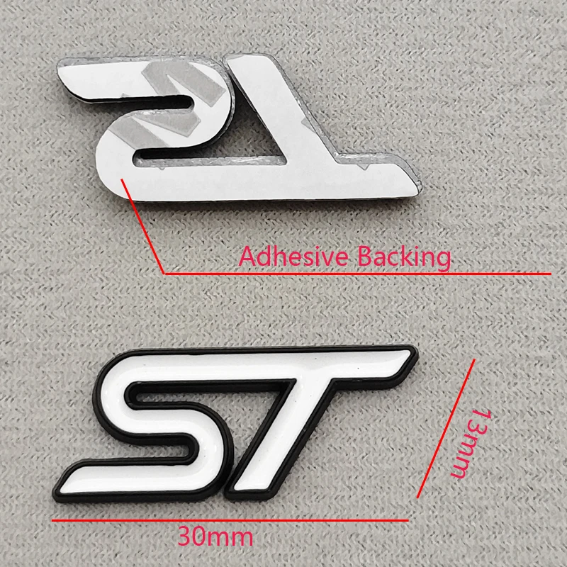 3D Metal Car Logo ST Steering Wheel Sticker Badge Emblem For Ford Focus 2 3 K2 MK3 MK7 Kuga Puma Explorer Fiesta Accessories view 5
