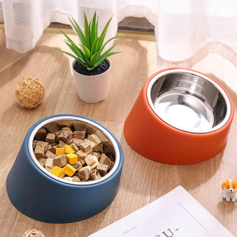 Stainless Steel Detachable Bowls with Sturdy Holder Ergonomic Raised Dog Feeder Perfect for Healthy Eating & Stylish Home Decor