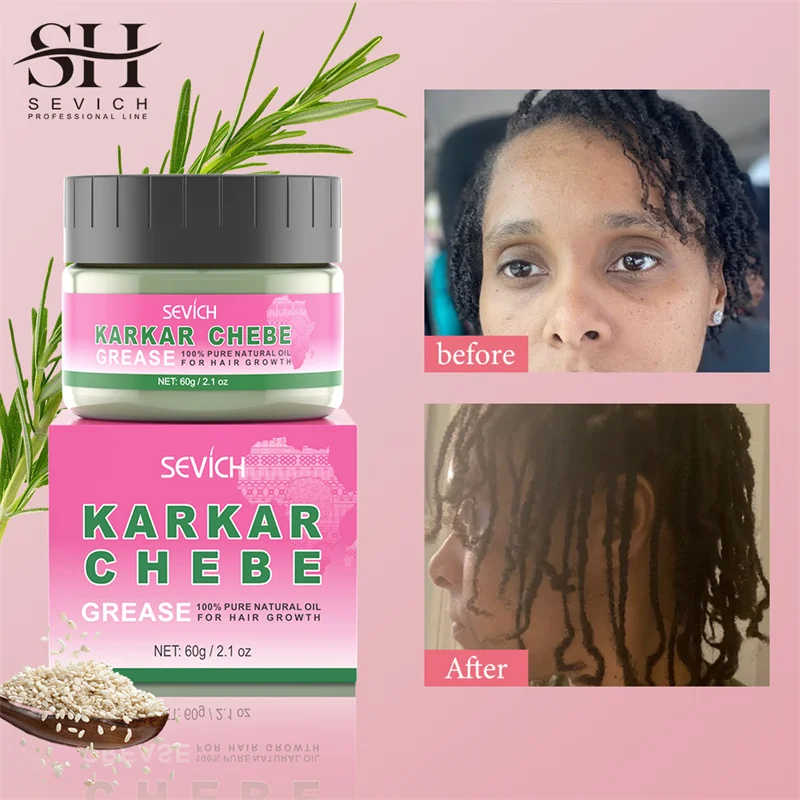 60g KARKAR Hair Butter for Hair Growth Chebe Oil Prevention Hair Loss Strengthening Hair Repair Damaged For All Hair Types