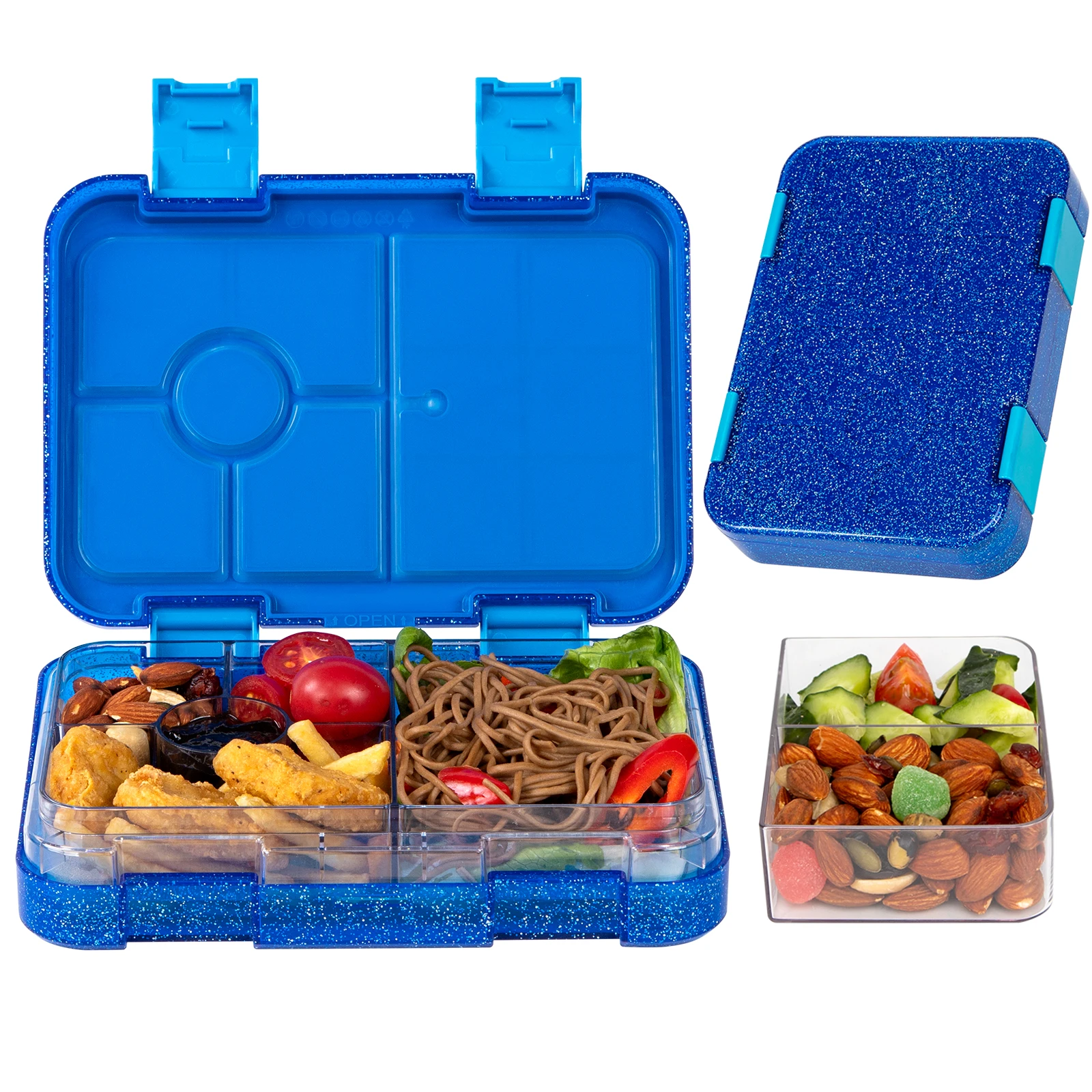 Tragbare versiegelte Lunchbox für Studenten, Bento-Box, Mikrowelle, erhältlich, Heizung, Schule, Büro, Personal, Obst, Lebensmittelbehälter, Gabeln, Löffel – Detail 8