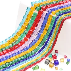 Crystal Square 2 3 4 6 8 10mm DIY Glass Faceted Loose Cube Beads China Beading Jewelry Needlework Accessories Wholesale In Bulk