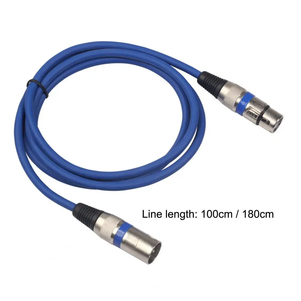 3Pin Mixer Audio Cable XLR AUX Shielded Anti-interference 100/180cm XLR Male to Female Microphone AUX Cord