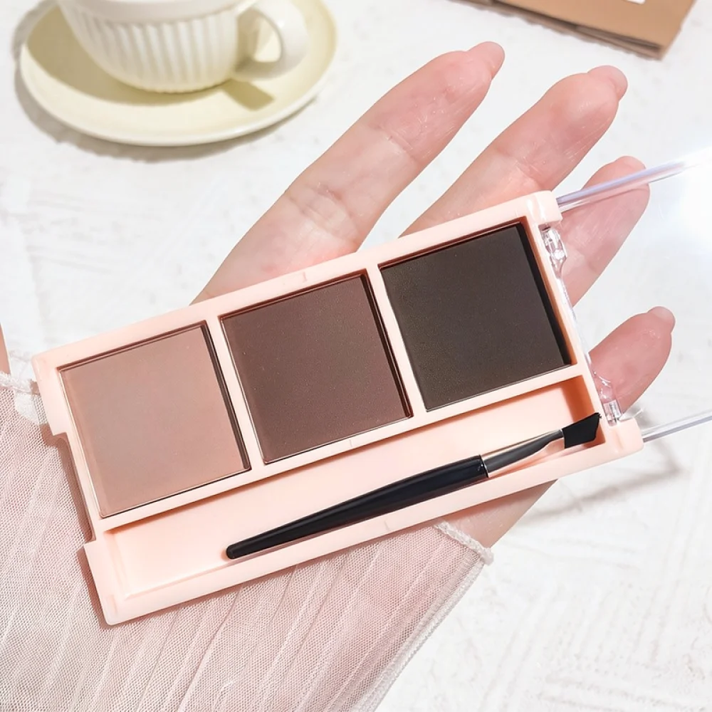 For For Baozhilan Eyebrow Shaping Palette Matte Bronzer Highlighter Blush Multi Use Makeup Kit For Natural Face Contouring