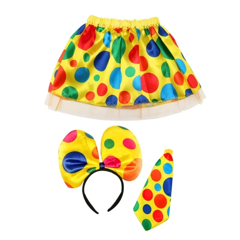 مجموعة مهرج السيرك للفتيات ، إكسسوارات تأثيري ، أطفال ، 1 ، 3 من ملابس الهالوين #3