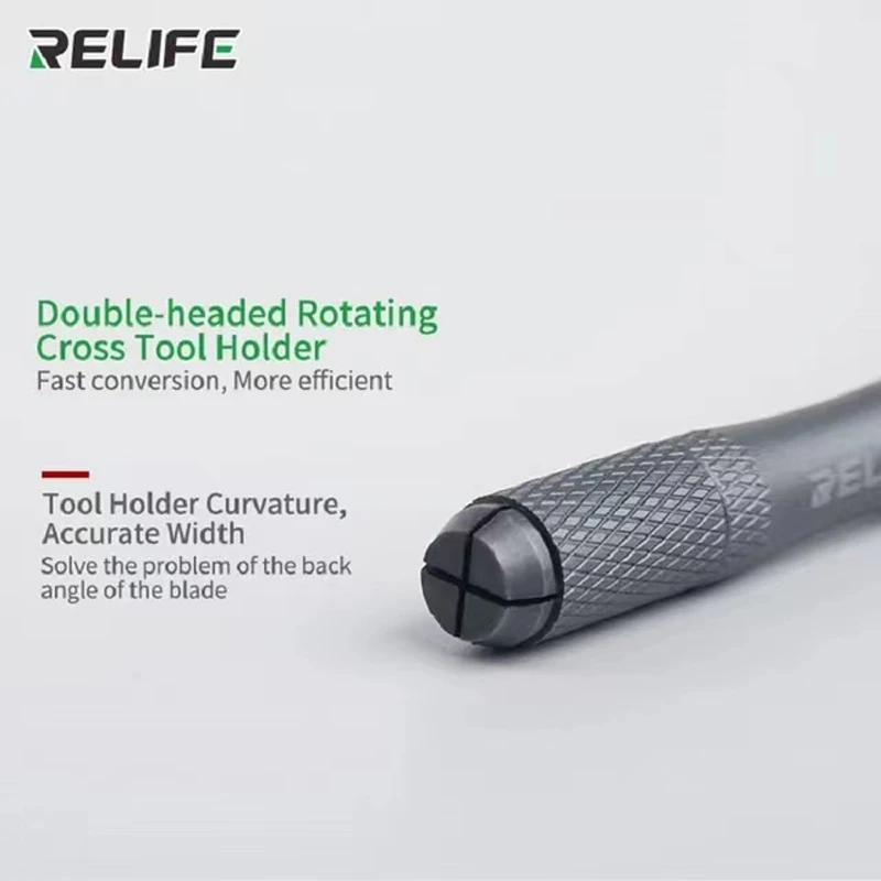 RELIFE RL-101B 8 in 1 Glue Remover Knife Set Motherboard BGA Chip Scraping Pry Carving Knife Degumming Scraper Repair Tool