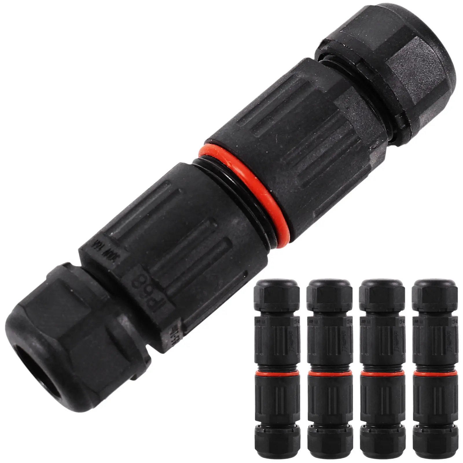 5Pcs Sturdy Cable Protector Outdoor Electrical Connectors with Peel Off Coating Quick Rotate Terminal for Wire Connector