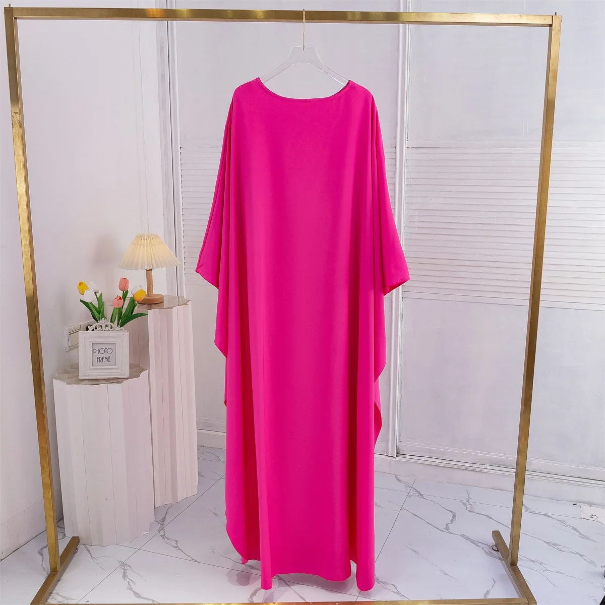 Muslim Abayas Loose Islamic Dresses Women Jilbabs Elegant Muslim Maxi Party Dress Casual Solid Robe Ramadan Dresses Kaftan