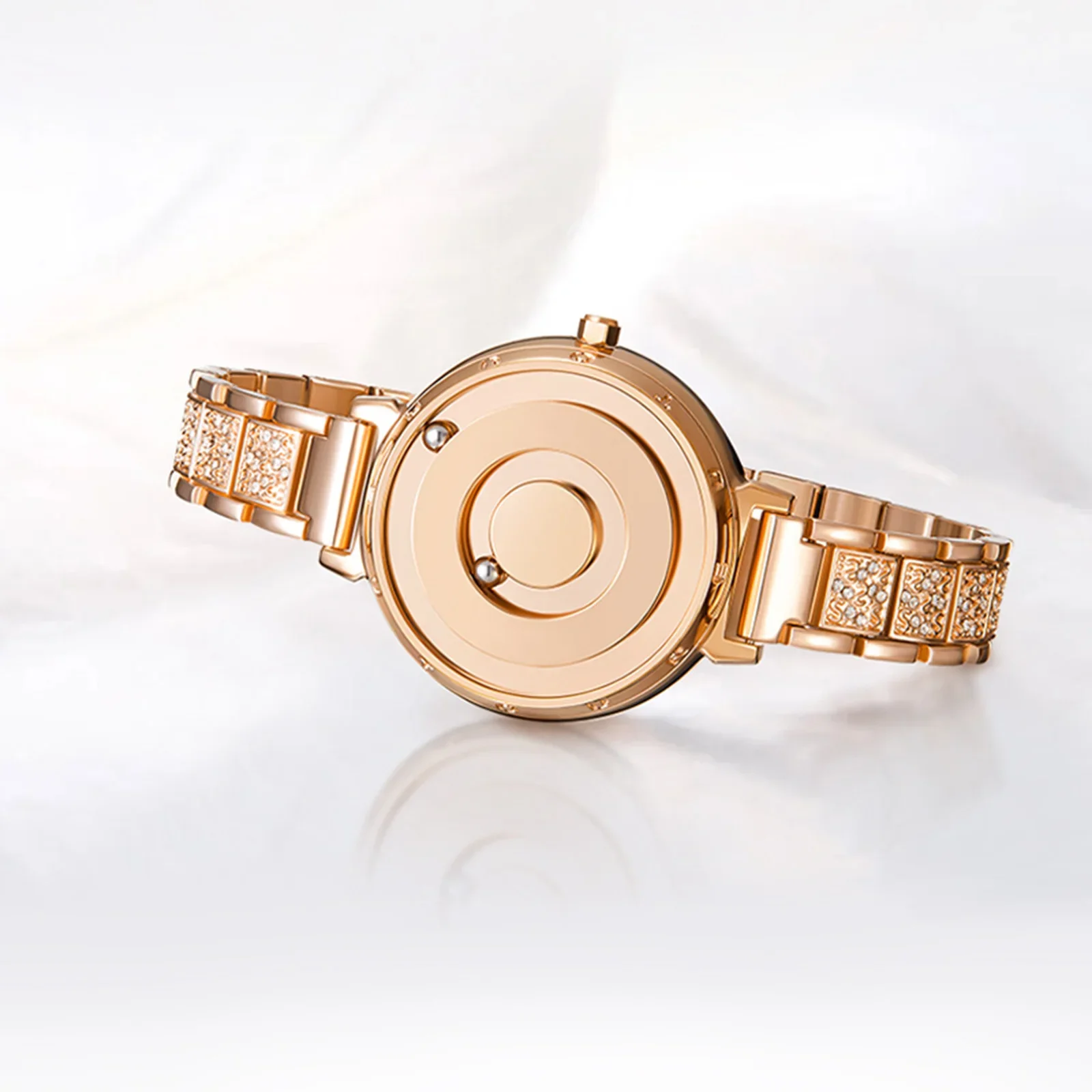 EUTOUR New Quartz Watch Limited Edition Luxury Homemade Jewellery Crystal Set Ladies Unisex Designer Stainless Steel Strap view 3
