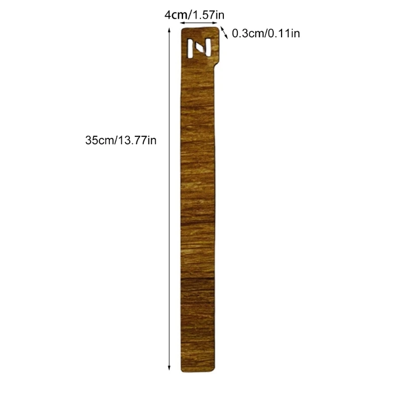 Marcapáginas madera con letras huecas, 4 Uds., para profesores, lectores, amantes los libros