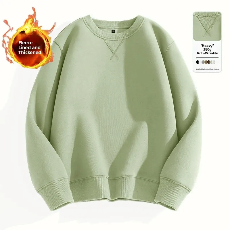 

Осень-зима Fce Lined Thi Long Sve Мужская толстовка с капюшоном для подростков Теплая внутренняя толстовка для мальчиков Полиэфирное волокно круглая Ne