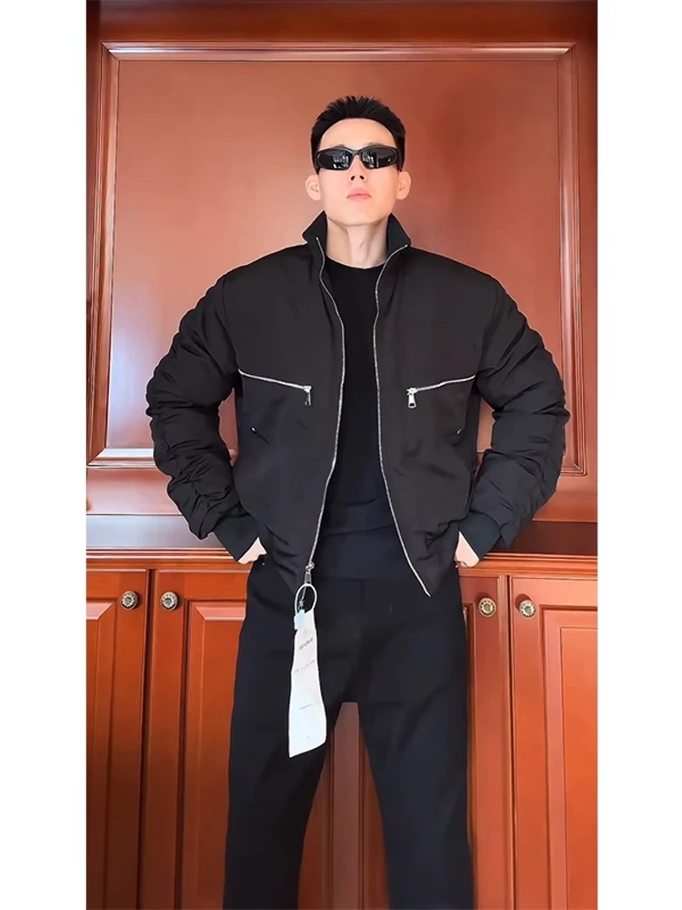 

Мужская зимняя утепленная куртка American Sle Cleanfit из хлопка с воротником-стойкой, свободного кроя, в бейсбольном стиле, повседневная