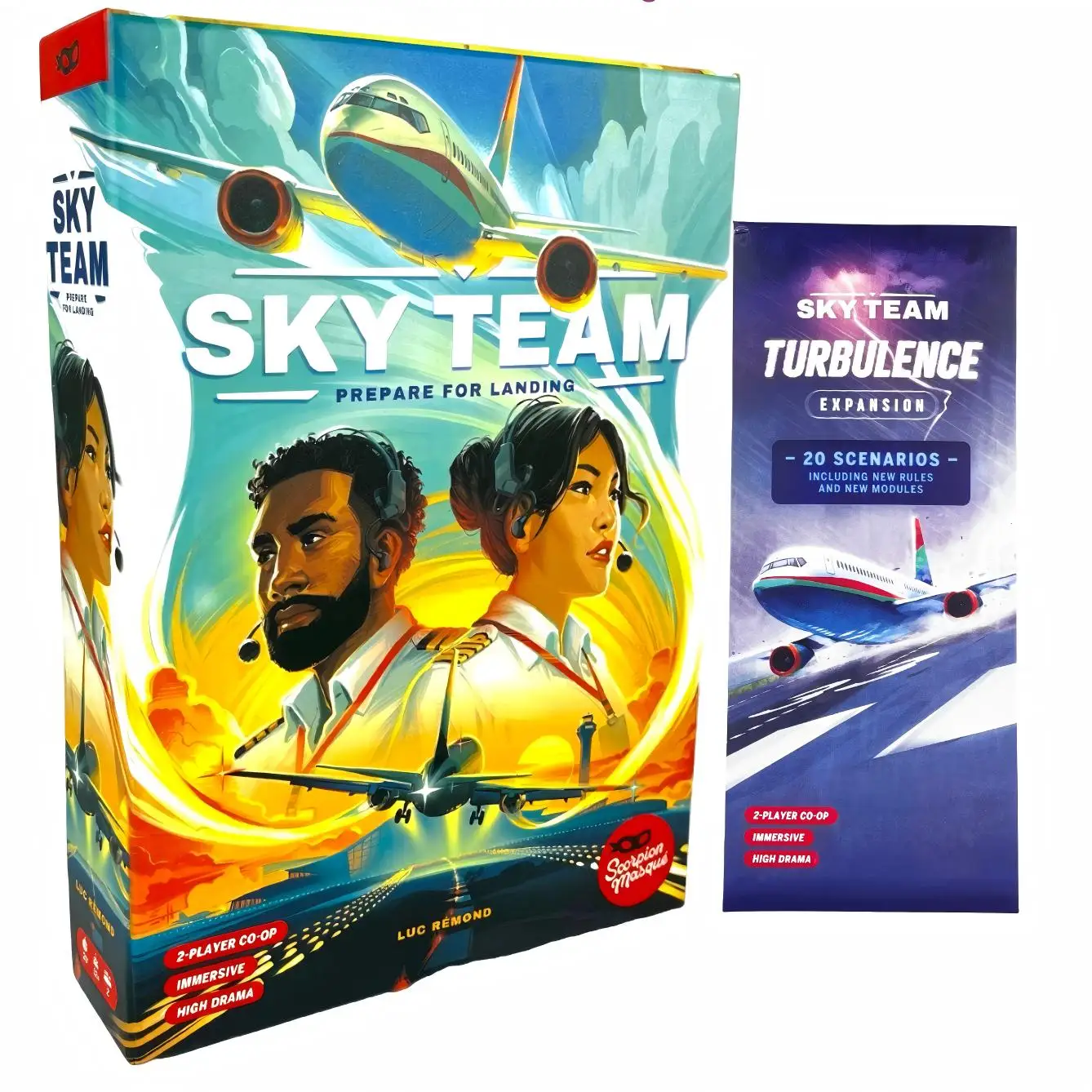 スカイチームベースゲーム-エキスパンション-–-sdj賞受賞の2人用戦略ゲーム、デラックスビッグボックスエディション、誕生日プレゼントに最適