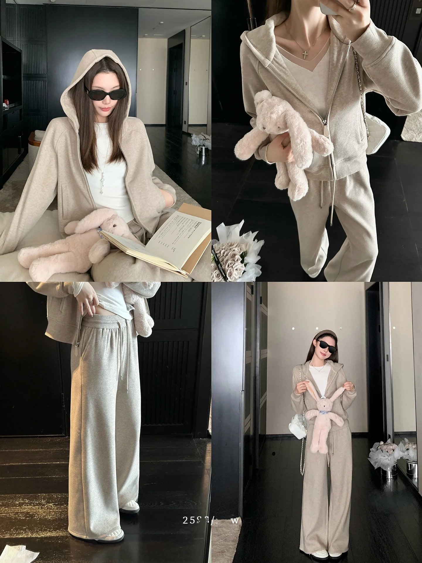 

Женский повседневный комплект из двух предметов: худи и брюки на шнурке, черный, дышащий, с принтом Hummingbird Breathable Co...