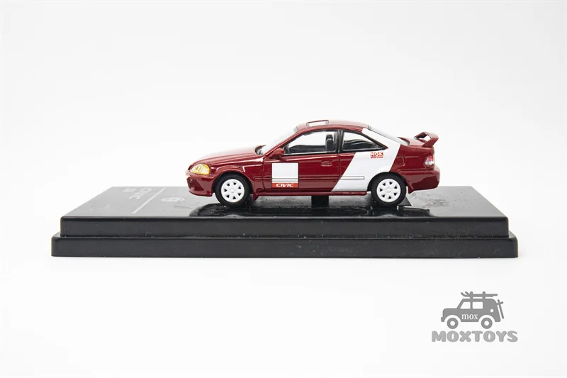 Para64 1:64 1999 Civic Si Coupe EM1 Kanjo Livery Diecast Model Car