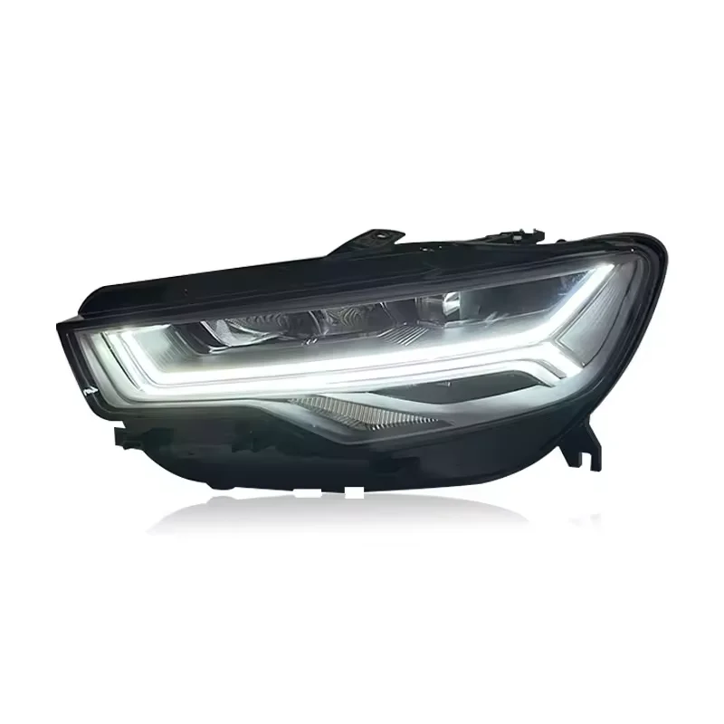 SMVP Ulepszony system świateł samochodowych Reflektory LED do Audi A6 A6L 2012-2018 Zespół reflektorów Wysokiej jakości zespół świateł przeciwmgielnych