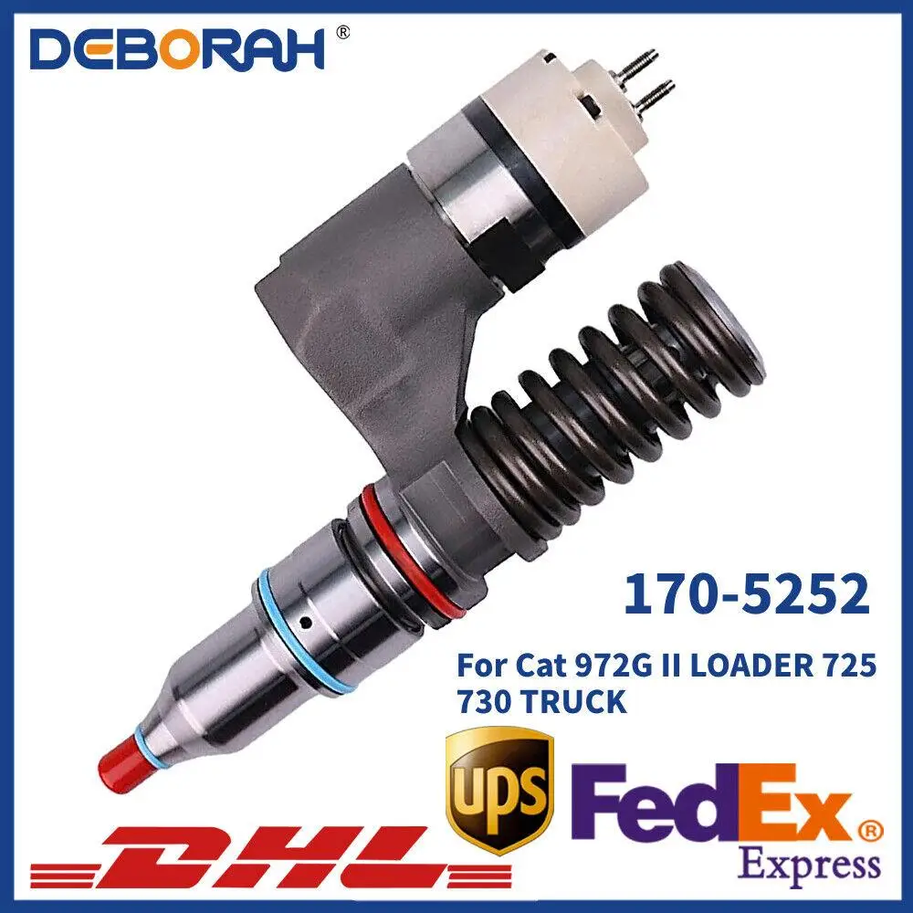 

New 170-5252 Diesel Fuel Injector Assembly For Cat C10 C12 CPT372 Engine 345B 365B II Excavator