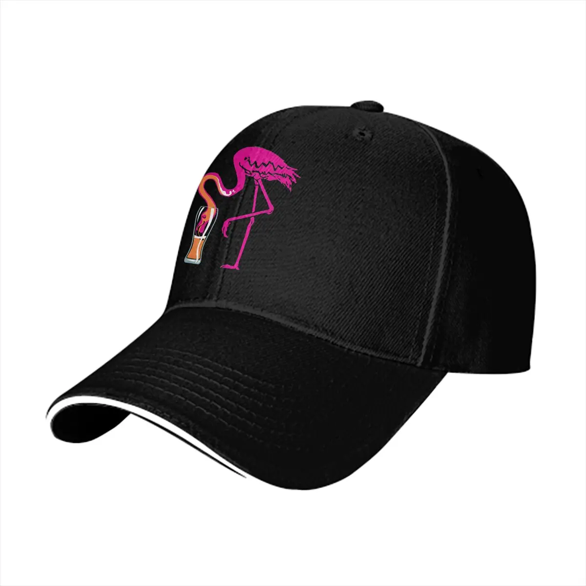 Flamingo Animals Multicolor Hat Peaked Cap Flamingo-Ing-Going-Gone! Personalized Visor Protection Hats