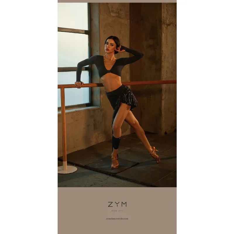 カスタマイズされた ZYM レッグカバー ラテンダンスアクセサリー タッセル CS02 チャチャ サンバ タンゴ ルンバ ダンスウェア