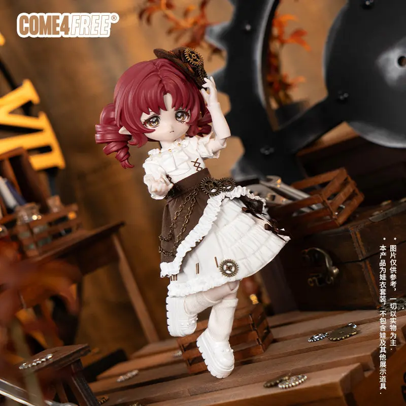 New Come4free 1/12 Ob11 Bjd Doll Clothes Steampunk Style Outfit Set Doll Dress Accessories Replacement Only Clothes No Doll