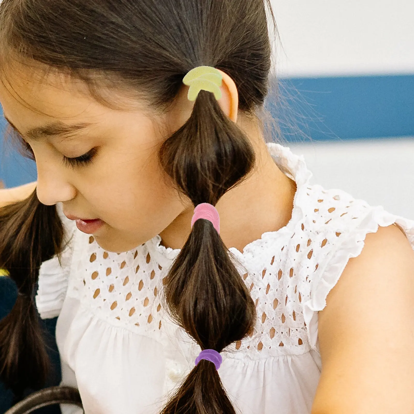 

80 шт. резинок для волос, эластичные маленькие резинки для хвостиков, мягкие, эластичные аксессуары для волос для малышей, для повседневных и праздничных причесок для девочек