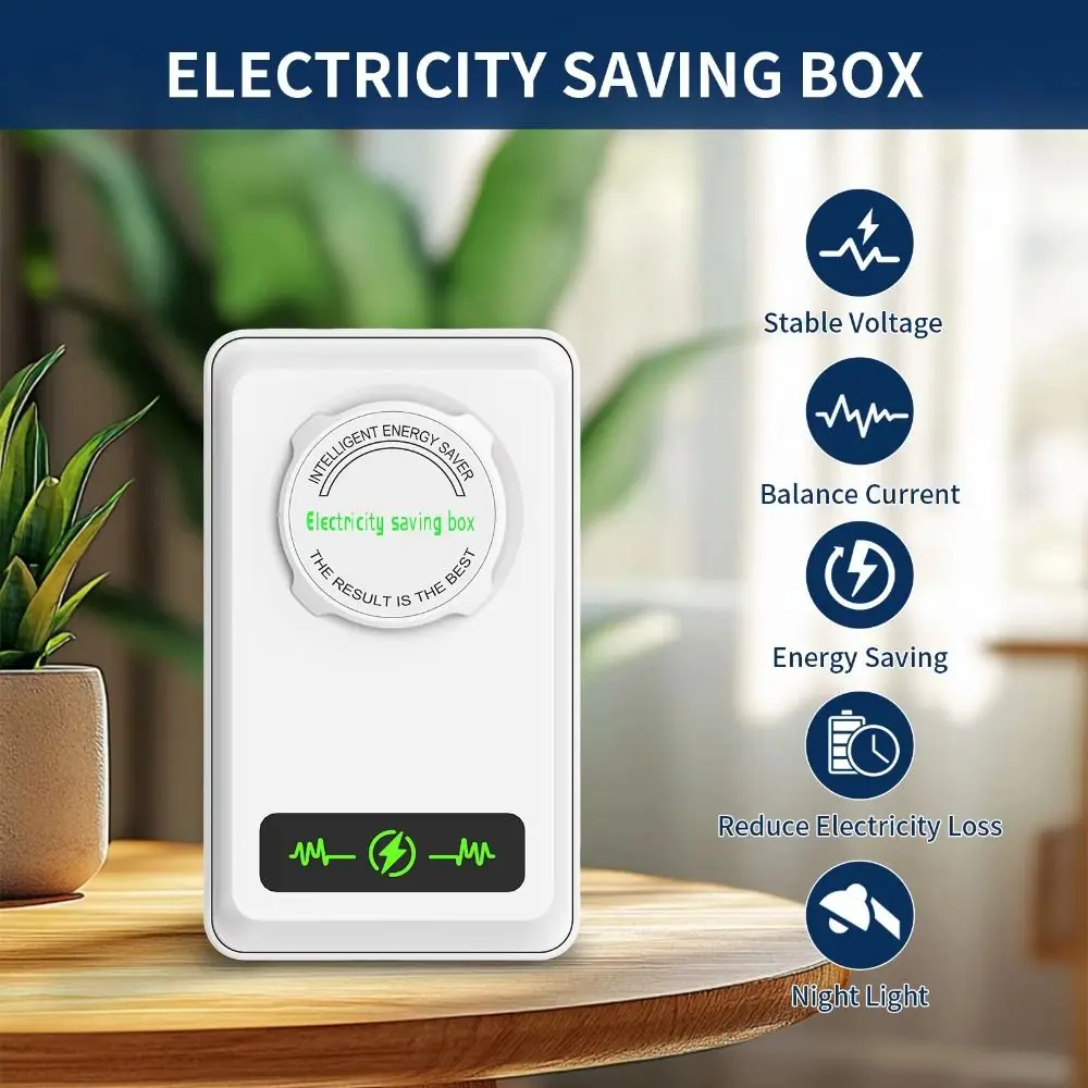 US/EU Adapter Electricity Saving Box Stable Performance Smart Electric Energy Saver Power Save Saver Cost Reducing