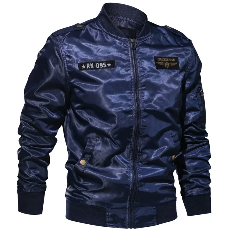 

Style Man Bomber European Jackets Overcoats Pilot Mens Jacket and Coats 6XL Fight Mens Coats Summer Embroidery Streetwear A636