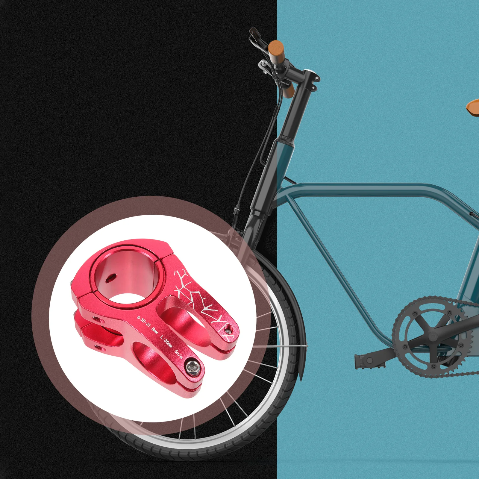 

Bike Handlebar Stem Riser Aluminum Alloy Stem Extender Mountain Road Bike Accessories Handlebar Riser Raised Handlebars