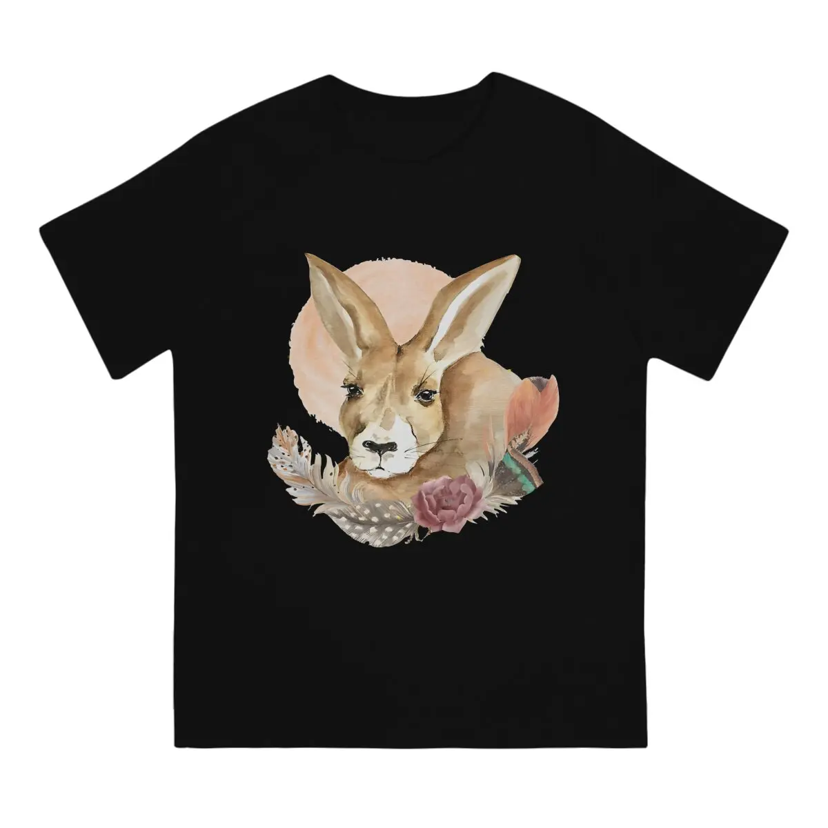 Australian Kangaroo Polyester TShirt for Men Kai  Moon Basic Summer Tee T Shirt High Quality Trendy