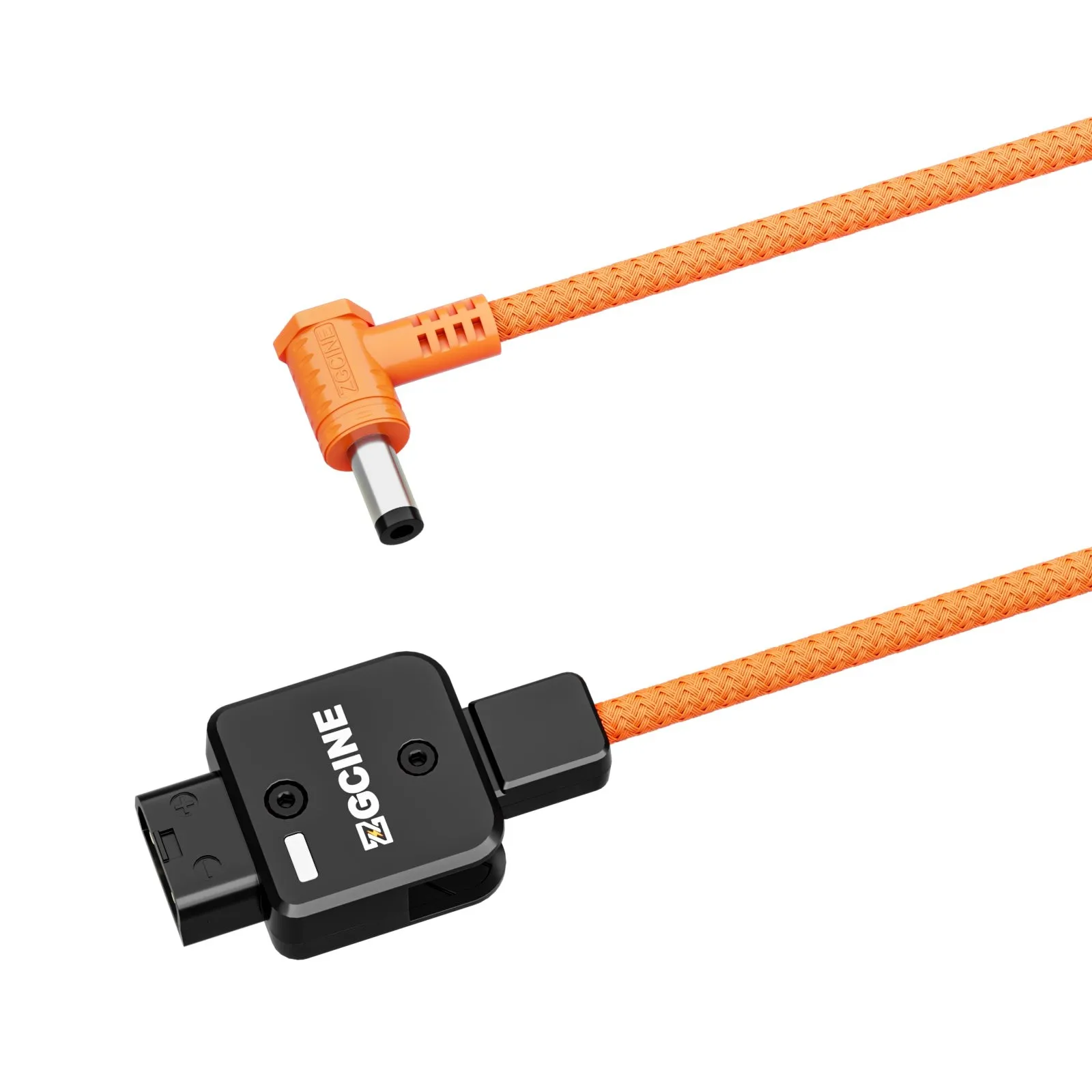 ZGCINE-D-Tap para DC Cabo de Alimentação, 180 ° Rotatable, Fio Trançado, V-Mount, Gold Mount Battery, 60cm, 1.97FT