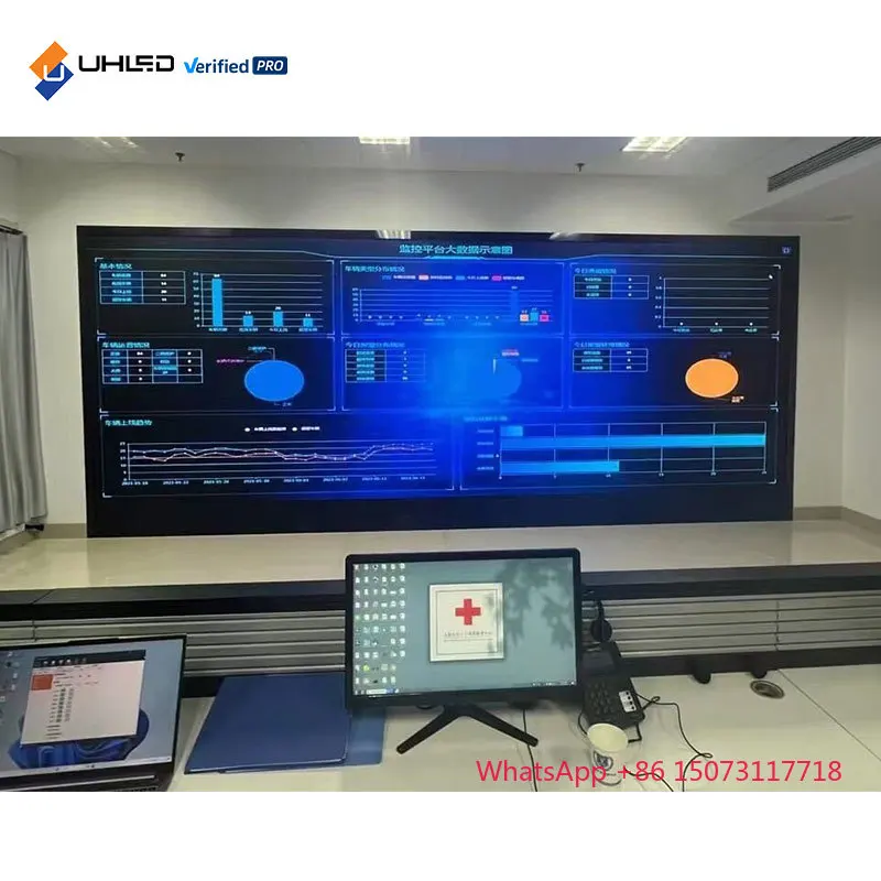 Pantalla interior LED de P1.25mm Pantalla de pantalla de panel LED HD de gabinete de pared de vídeo LED de alto brillo