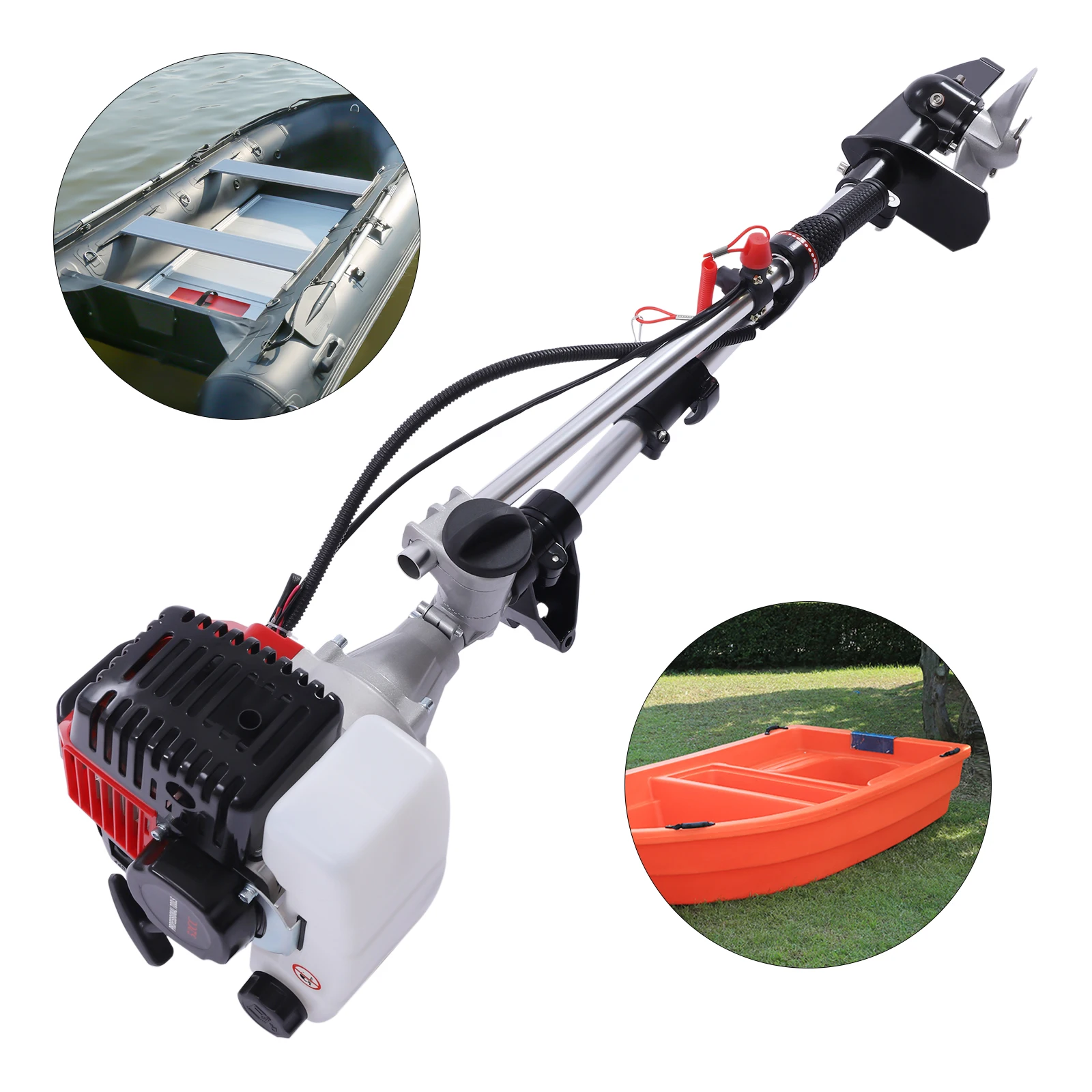 

2 Stroke 2.3 HP Outboard Motor Short Shaft 52CC Fishing Boat Engine CDI System