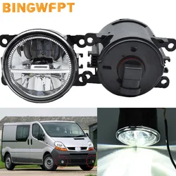 H11 Montagem de luzes de nevoeiro LED, H11, 12V, lâmpadas de halogênio, apto para Renault Trafic, 2.5L, L4, Diesel, turbo, 2003, 2004, 2005, novo