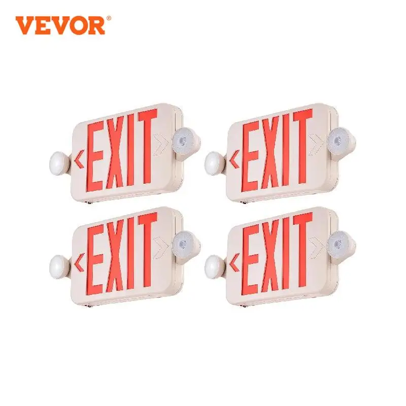 vevor led luz de emergencia com luzes de emergencia pack vermelho led cabeca ajustavel 01