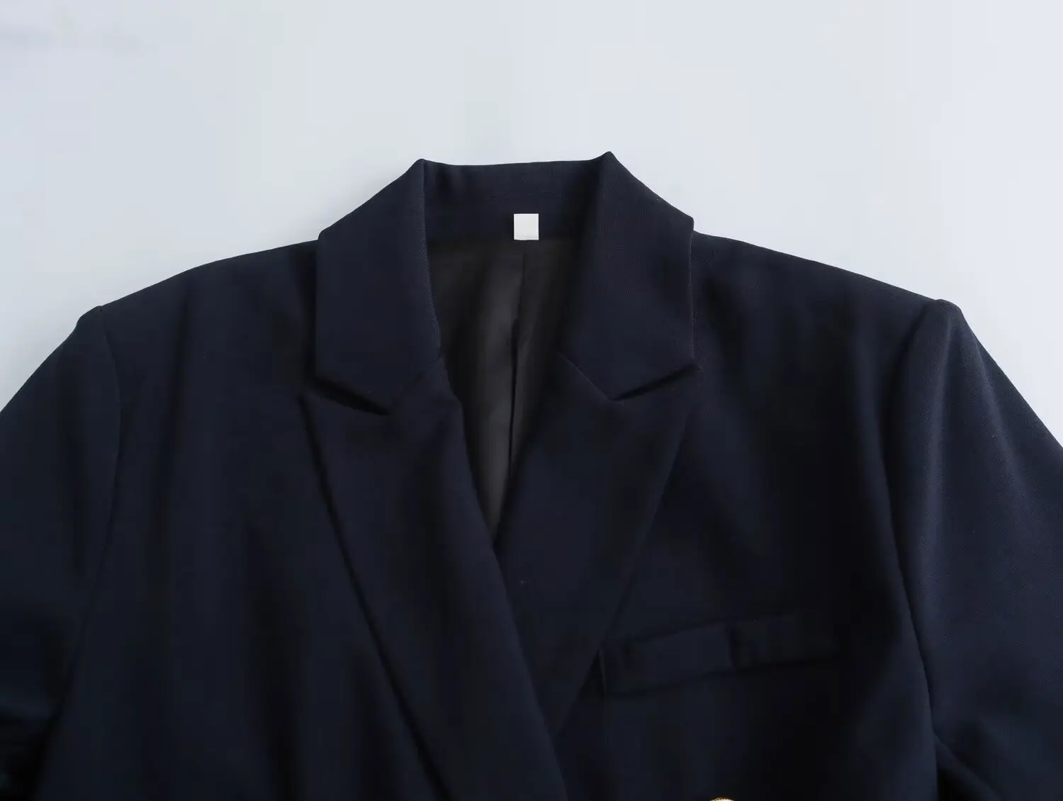 Veste de costume à double boutonnage pour femme, manteau rétro à manches longues, haut chic, décoration à rabat, coupe couvertes décontractée, nouvelle mode