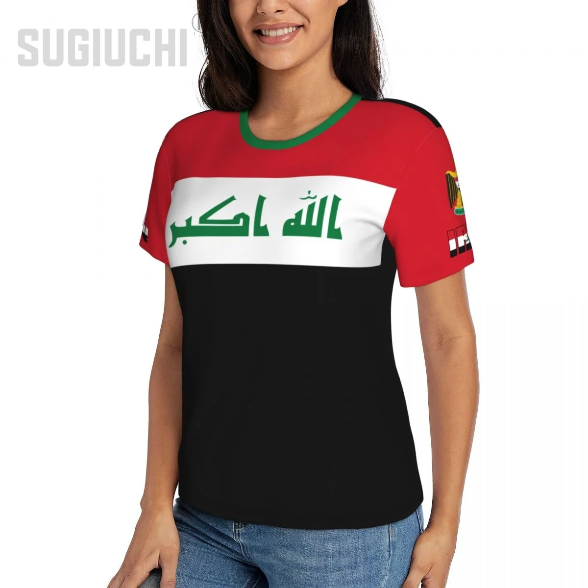 Unisex Nation T-shirt Iraq Flag Iraqans T-shirts jersey For Men Women Soccer Football Fans Gifts Custom clothes tee