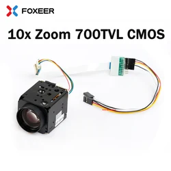 Foxeer 10x Zoom 700TVL CMOS Camera PWM Controll AHD/CVI/CVBS For FPV Racing Drone Multirotor Airplane Fixed-Wing DIY Parts