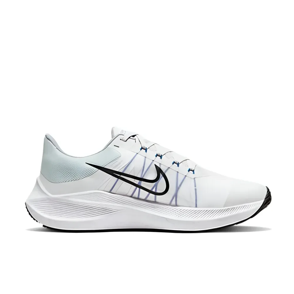 Nike Zoom winflo 8 Low Top Running Shoes Comfortable Shock Absorption Men's and Women's blue-white