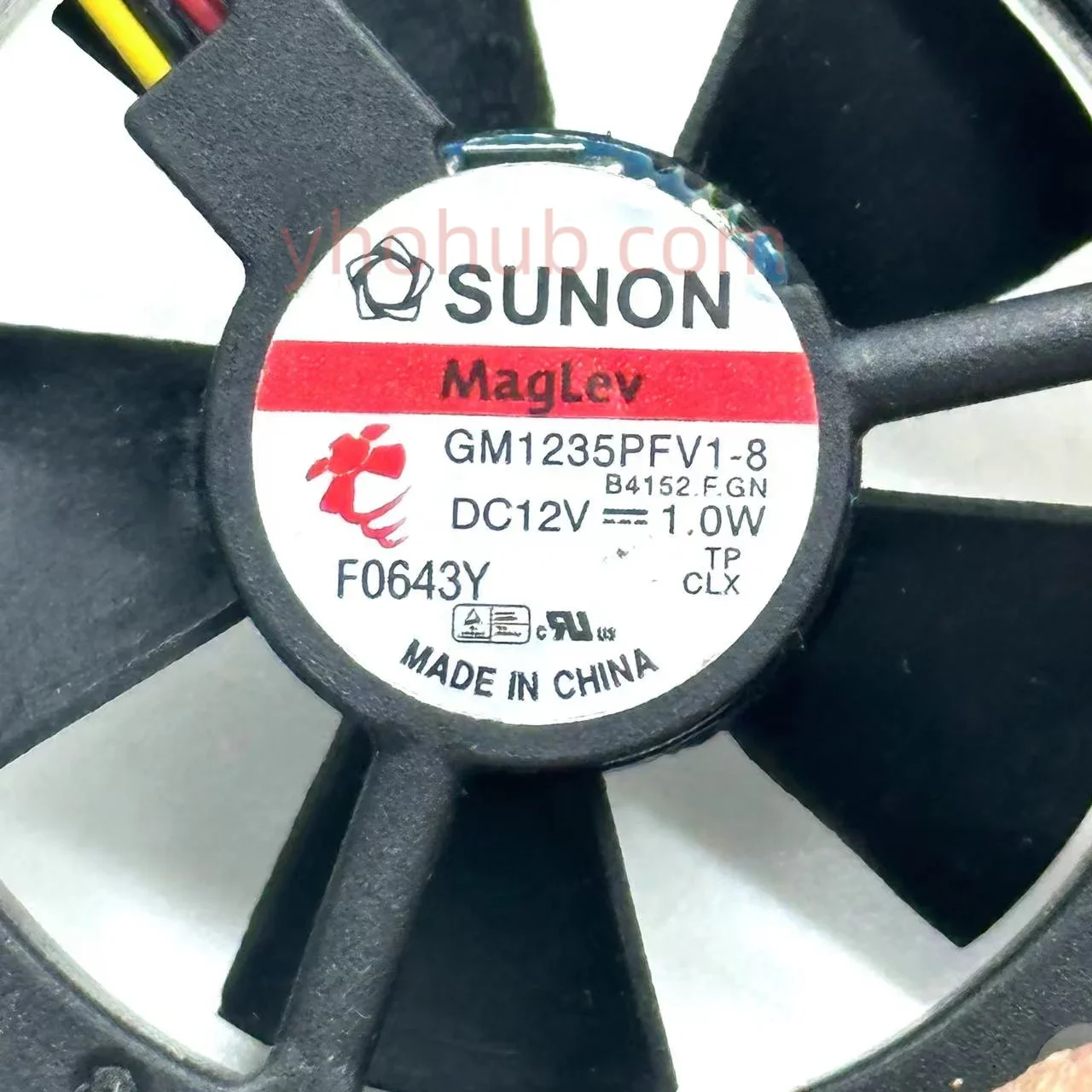 SUNON GM1235PFV1-8 DC 12V 1.0W 35x35x10mm Ventilador de refrigeración de servidor de 3 cables