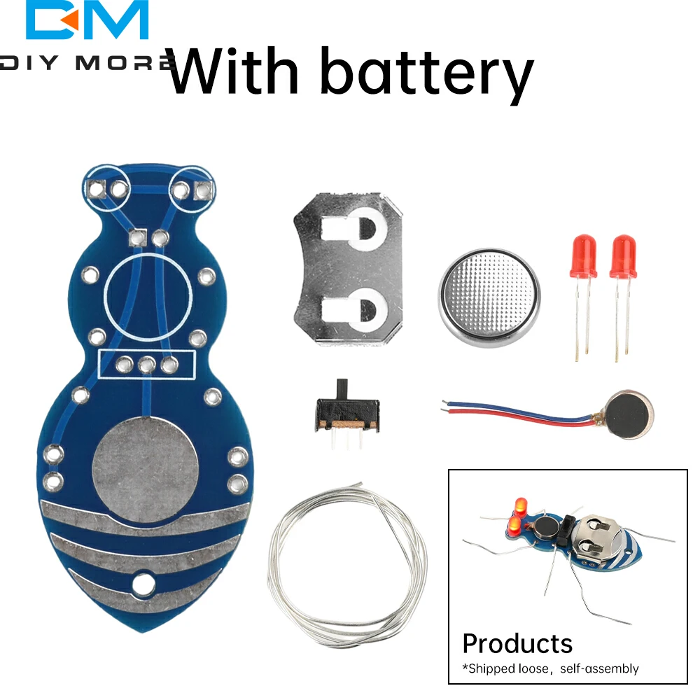 تدريب الطلاب DIY Kit Ant Soldering Kit DIY مشاريع الإلكترونيات LED ضوء المبتدئين تعلم مجموعة المرح الكهربائية #4
