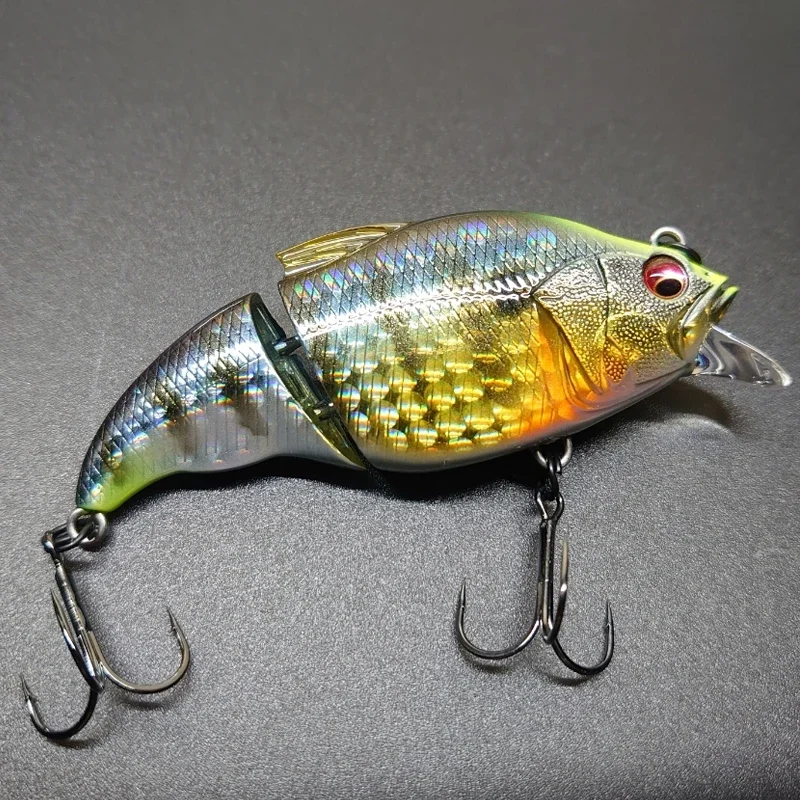 ALASICKA 71mm 9.7g Vibration-X Valtalion Slow Sinking Jointed Swimbait Wobblers Fishing for Pike Trout Bass Pesca Hard Bait