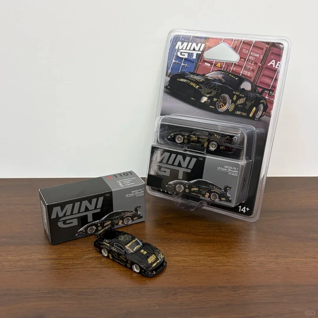 

Коллекционная модель автомобиля MINI GT 1:64 MAZDA RX-7 LB-Super Silhouette FD Volkswagen Candy White/Pomelo Yellow, литая под давлением, из сплава, подарок