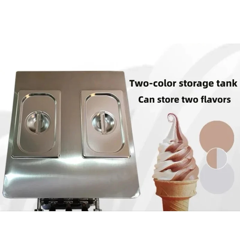 Factory Direct 220V Commercial Automatic Small Multifunctional Smart Three Flavors Soft Ice Cream Machine