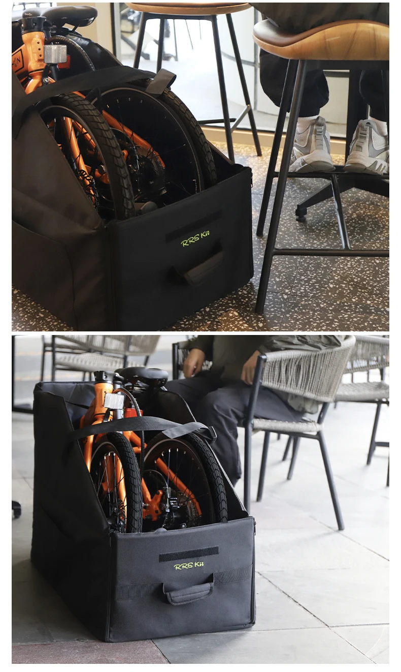 RRSKIT faltbare Fahrradladetasche für Brompton 14-16 Zoll für Dahon ruhm 18-22 Zoll Fahrrad staubdichte wasserdichte Aufbewahrungstasche – Detail 8