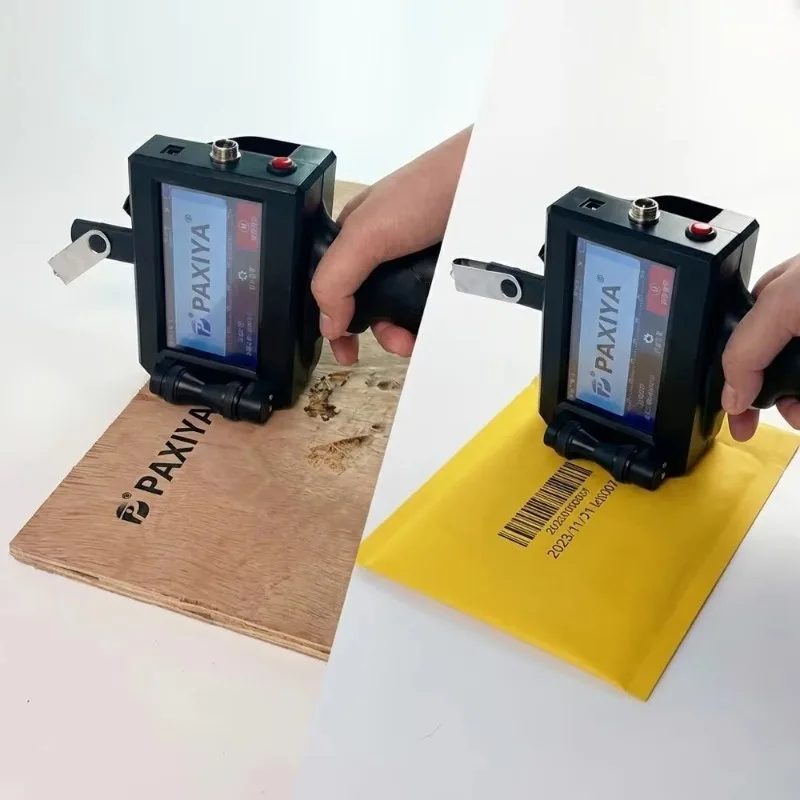 Imprimante thermique portable à jet d'encre de 12,7 mm pour le marquage des surfaces des T-shirts, des sacs en PVC, des cartes et des emballages