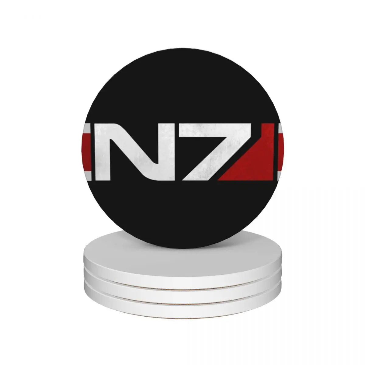 

Mass Effect Horizontal N7 Ceramic Coasters (Set of 4) personalize Cup mat Coasters