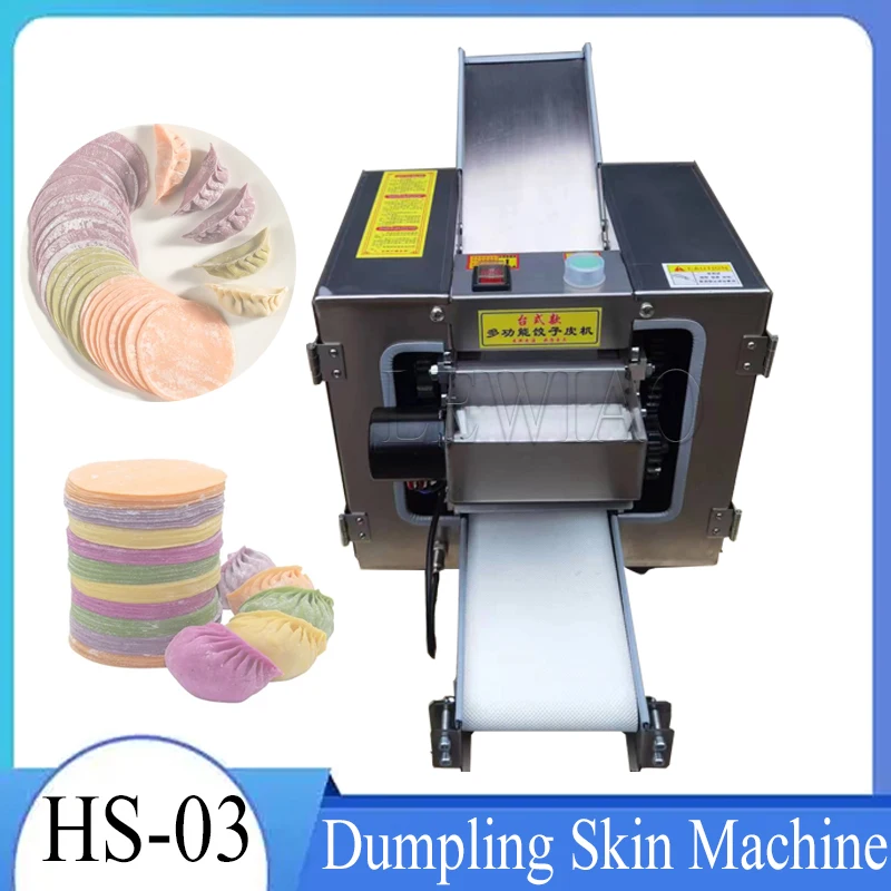 Aço inoxidável Handmade Noodle Machine, comercial automático, Wonton, Dumpling Skin, Handmade, Noodle