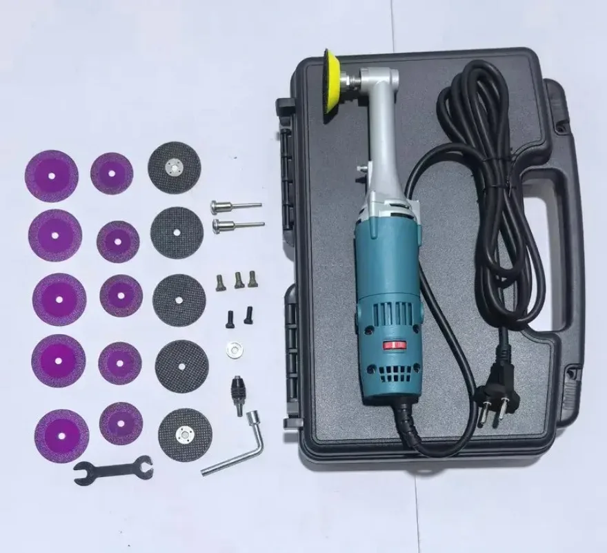 

beautiful sewing artifact, special cutting and slotting floor tiles for tool tiles, electric grinding and sewing machine