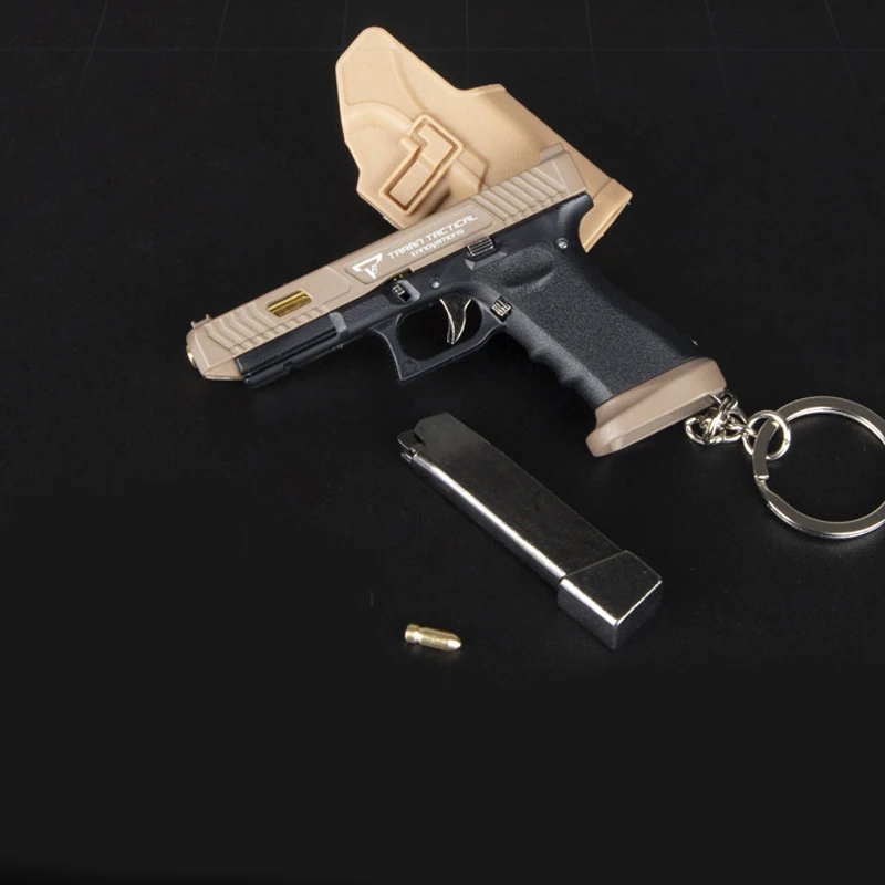 Imagem -06 - Liga e Nylon Gun Toy Modelo 1: Destacável G34 Keychain Não Pode Disparar